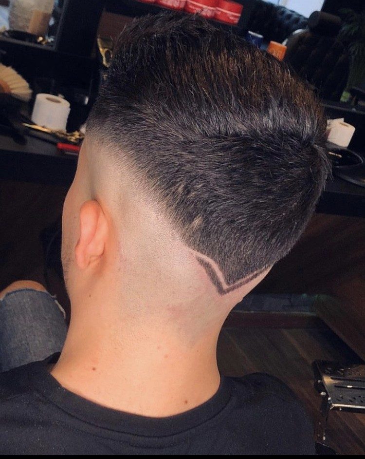 Fade mit Linie